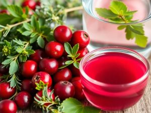 Remedii naturale pentru infecții urinare: merișoare și plante.