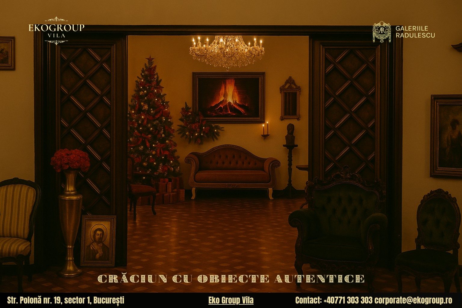 Decoratiuni de Craciun în Stilul Anilor '30 – O Experiență Unică la Eko Group Vila