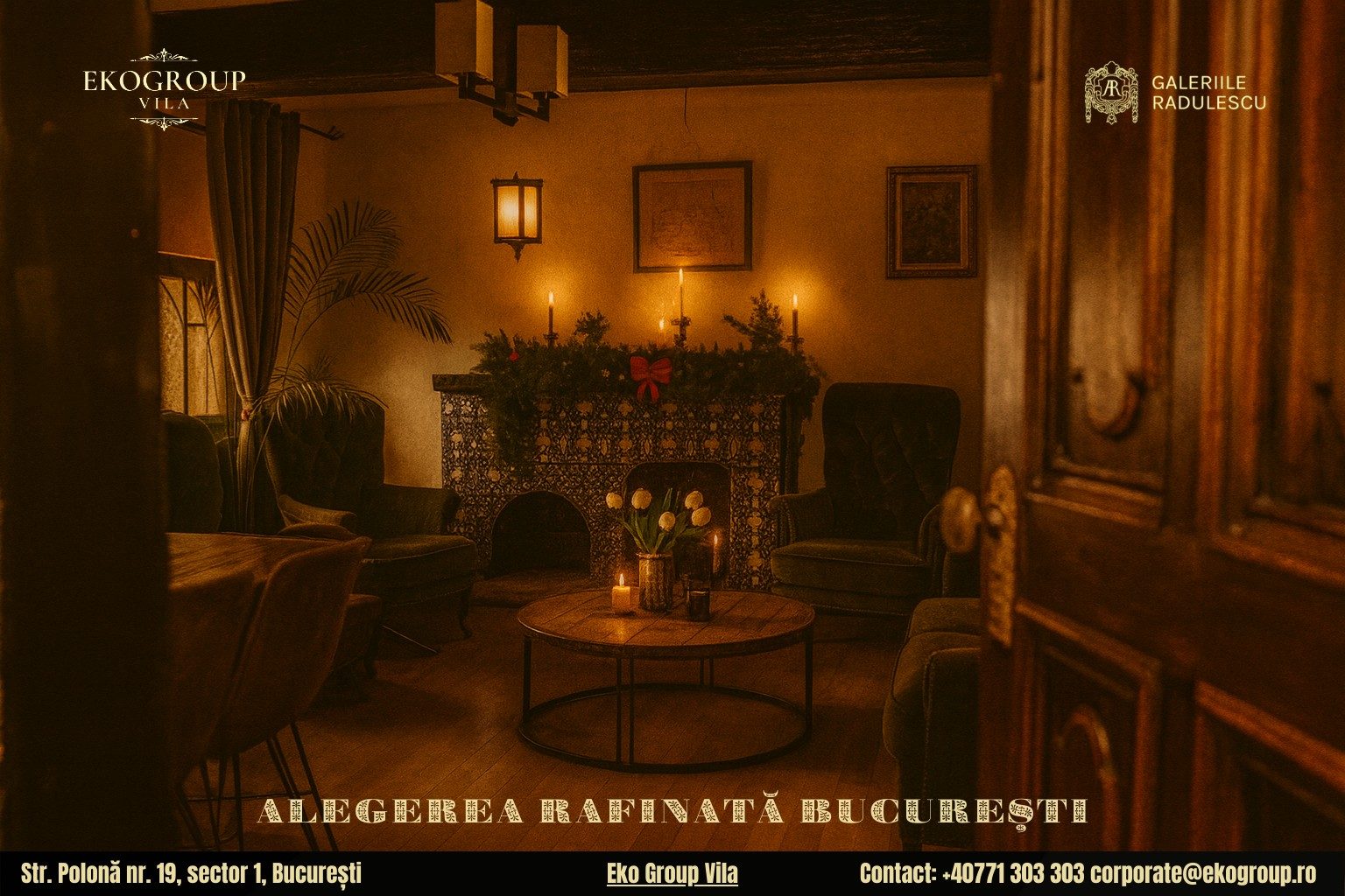 Descoperă cele mai rafinate destinatii de craciun în București: Crăciunul anilor ’30 la Eko Group Vila 5 Descoperă cele mai rafinate destinatii de craciun în București: Crăciunul anilor ’30 la Eko Group Vila